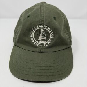 Gap Hat Cap Strap Back Mens Medium Green Regatta Rio De Janeiro Brazil Sailing